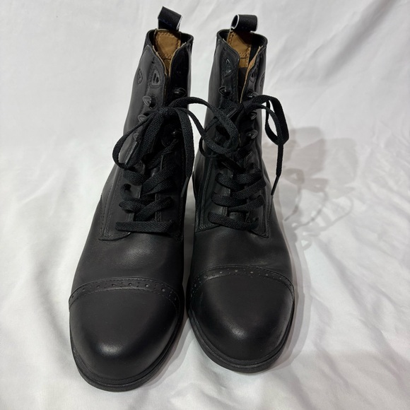 Ariat Cobalt VX Paddock Boots Black Leather Lace Riding Boot Mens US 7 Wom 8.5/9 - Picture 3 of 11
